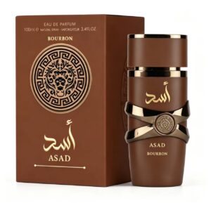 Perfume Asad Bourbon para Homens Eau de Parfum 100ml Aroma Marcante de Longa Fixação Frasco Luxuoso Excelente Presente Masculino